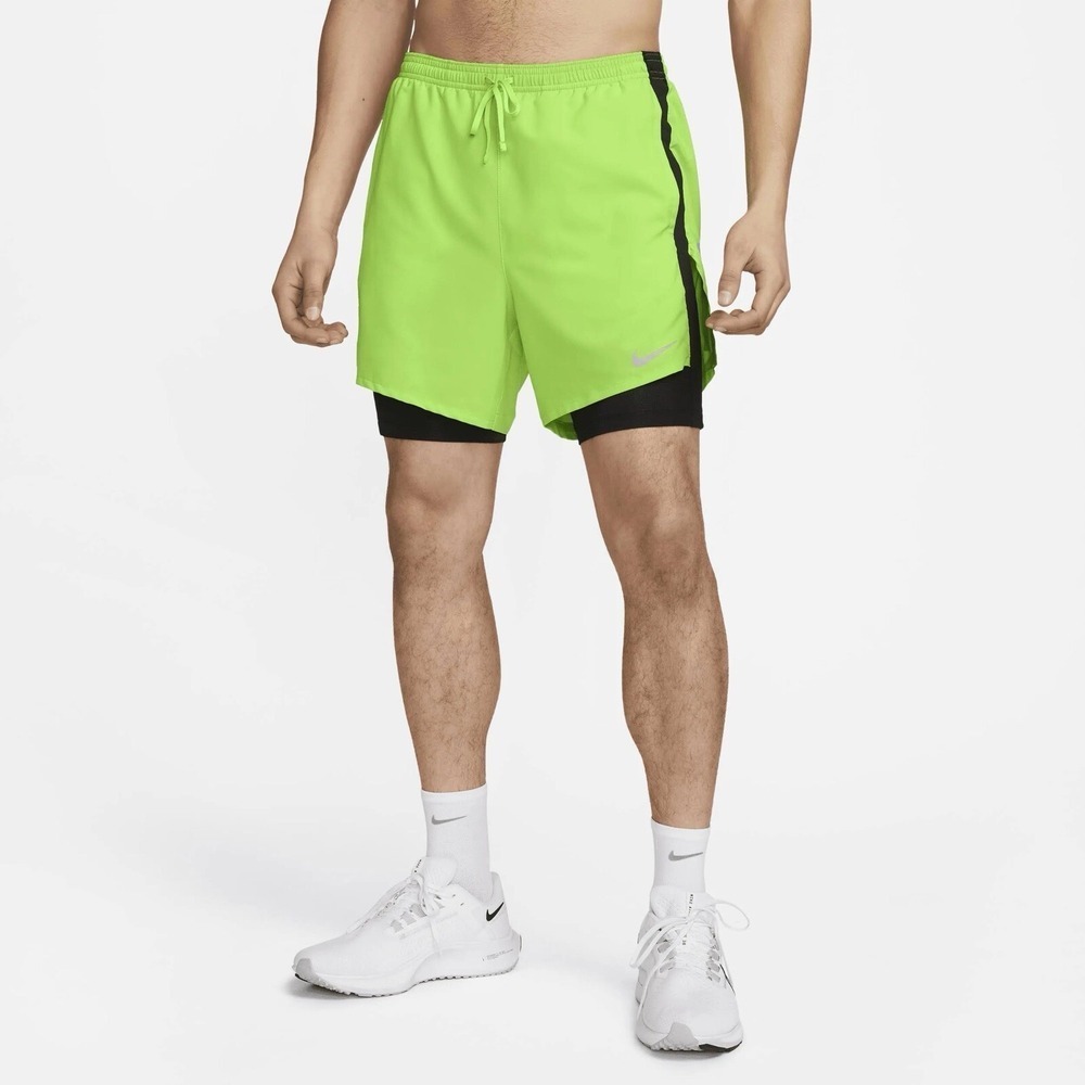 NIKE Dri-Fit Run Division Stride 8" Shorts Green Men's Sz M *NEW* DX0841-313 $75